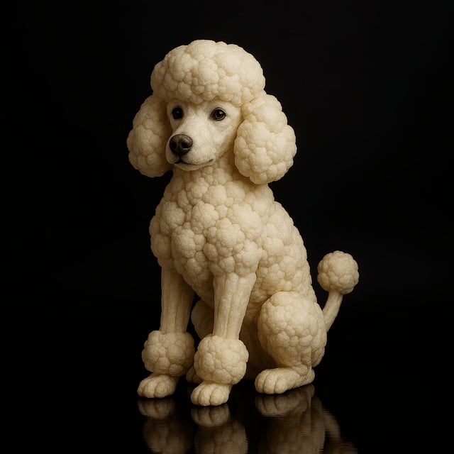 Free ai generated dog poodle illustration