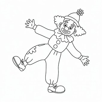 Free Ai Generated Clown illustration and picture