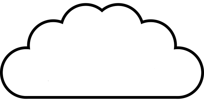 Sky, Hvid, Fluffy, Enkel, Skitseret