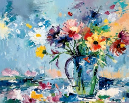 Malen, Sommer, Blumen