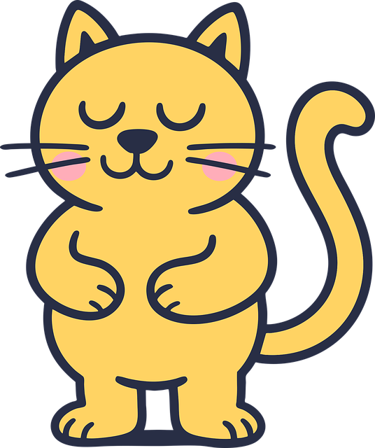 Free cat mascot animal illustration