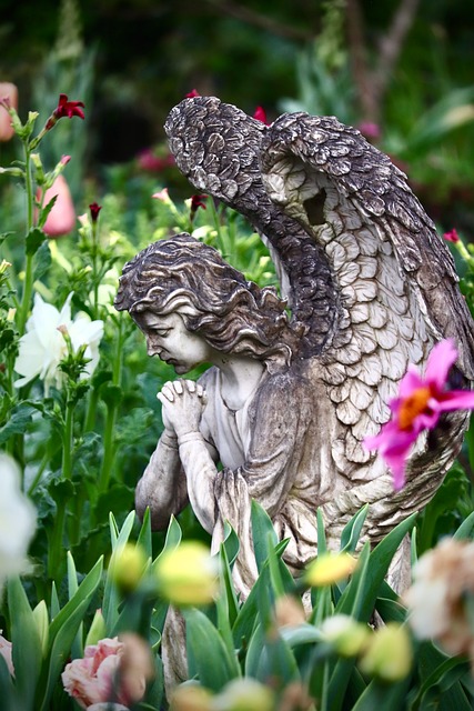 Tuin, Engel, Angel Standbeeld