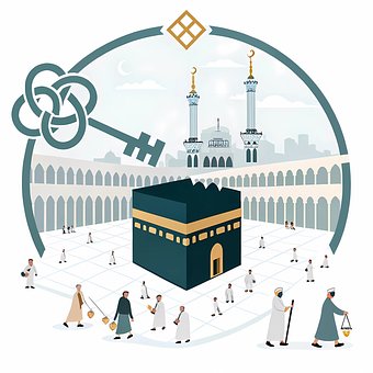 Free Kaaba Icon Hajj Symbol illustration and picture