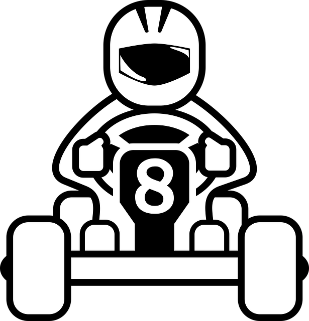 Free kart karting race illustration