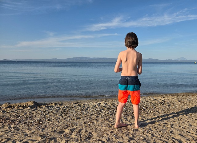 Free Boy Beach photo and picture