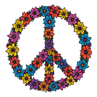 Vrede, Symbool, Retro, Vintage, Hippie