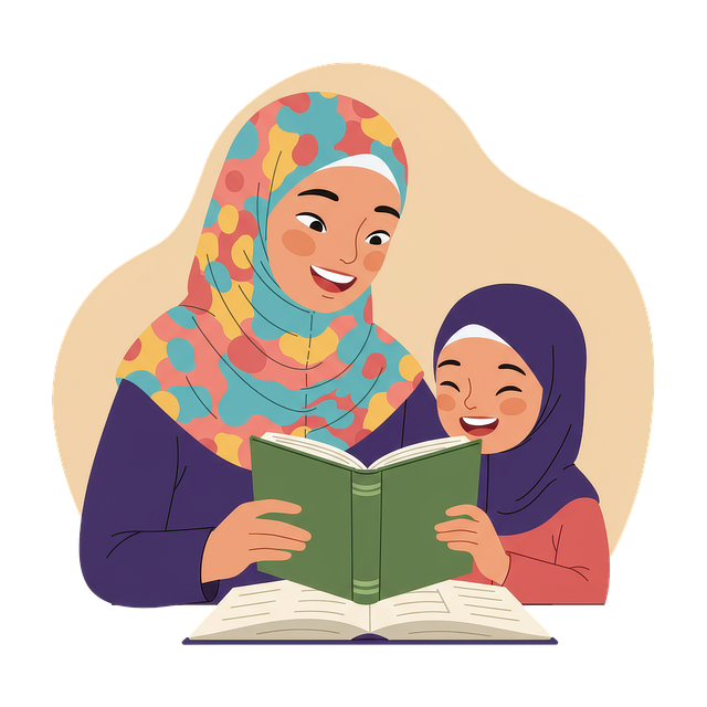 Free ai generated mother daughter illustration