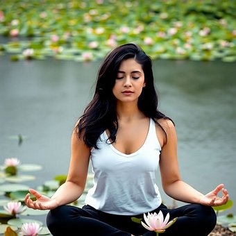 Meisje, Vrouw, Meditatie, Yoga