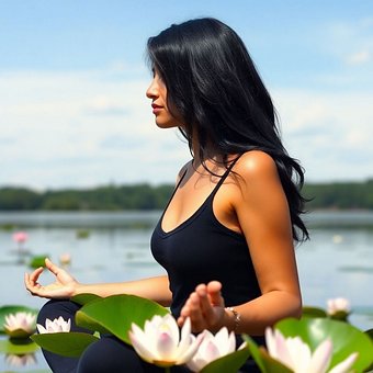 Meisje, Vrouw, Yoga, Meditatie, Tantra