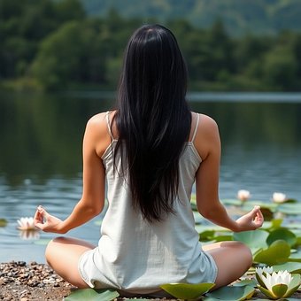 Meisje, Vrouw, Yoga, Meditatie, Tantra