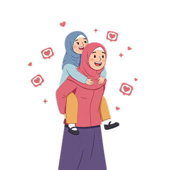 Ai Generiert, Muslim, Mutter, Tochter