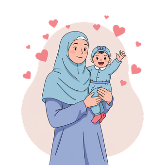 Ai Generiert, Muslim, Mutter, Tochter