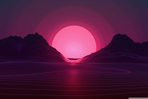 Syntbølge, Montagne, Soleil, Virtuel, Vr