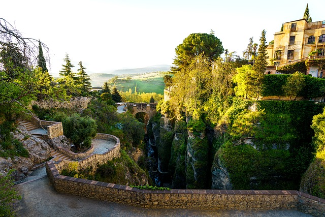 Spanien, Andalusien, Ronda, Bro, Lys