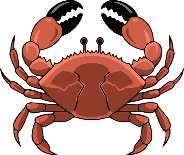 Free ai generated crab nature vector