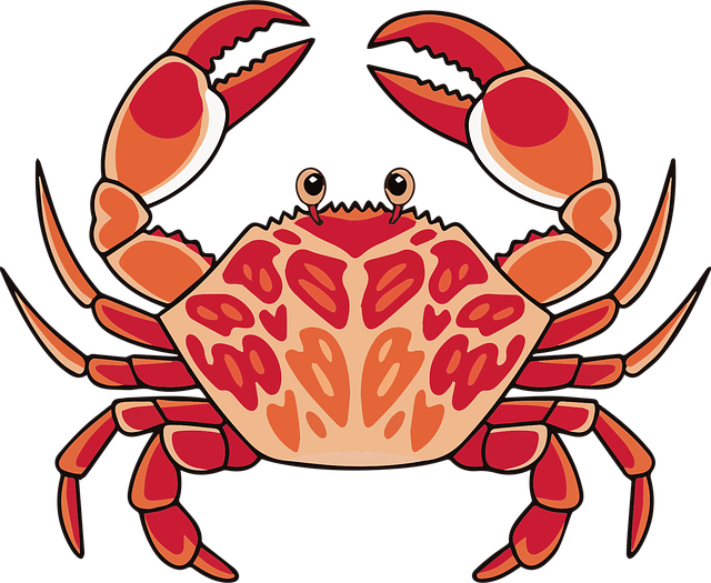 Free red crab vector crab logo design seafood logo vector vector