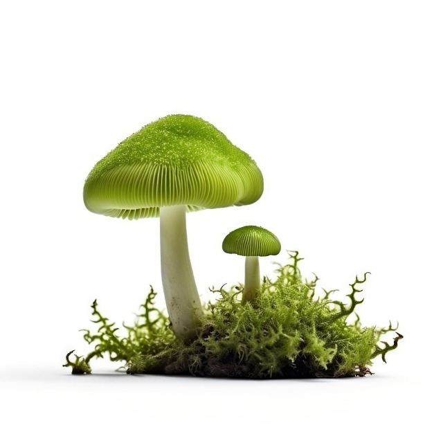Free ai generated mushrooms moss illustration