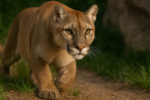 Puma, Berglöwe, Wildkatze, Raubtier