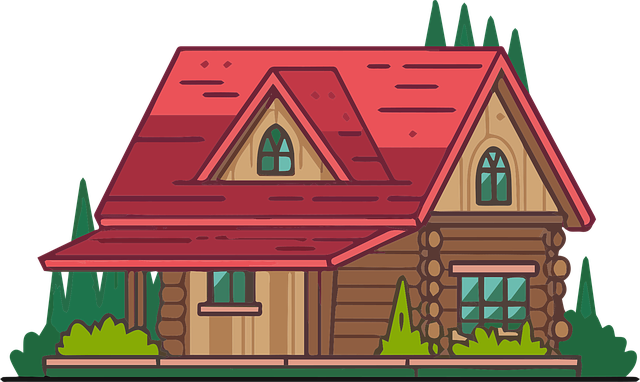 Free ai generated rustic cabin log cabin vector