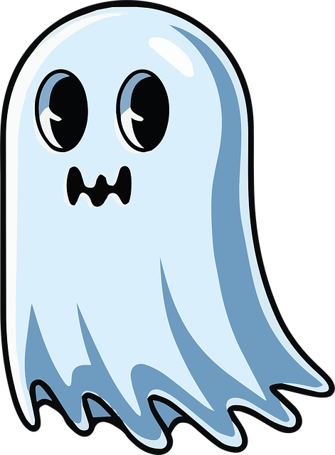 Free ghost illustration spooky ghost art cute ghost vector illustration