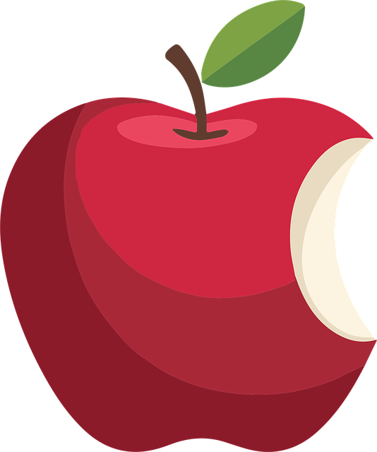 Free Red Apple Half Healthy Apple Snack vector and picture