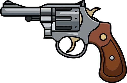Free Vector Cartoon Revolver vector and picture