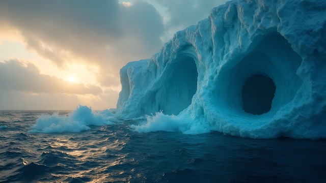 Free ai generated ice arctic illustration