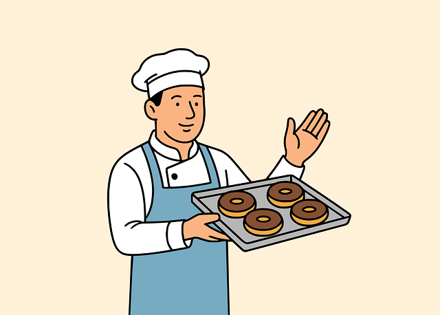 Free baker chef baking vector