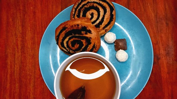 Rolos, Chá, Almoço, Café Da Manhã