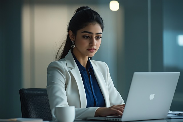 Free ai generated woman work from home illustration