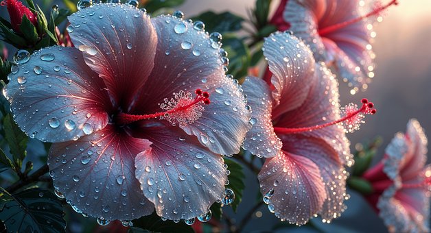 Ai Generiert, Blumen, Hibiskus Blume