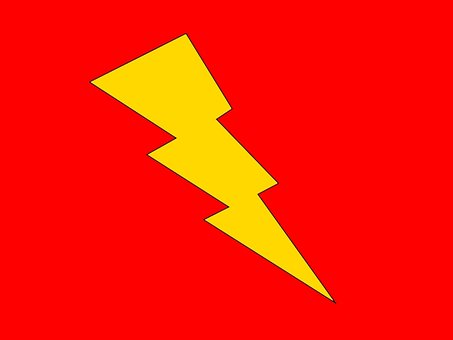 Relámpago, Energía, Peligro, Rojo