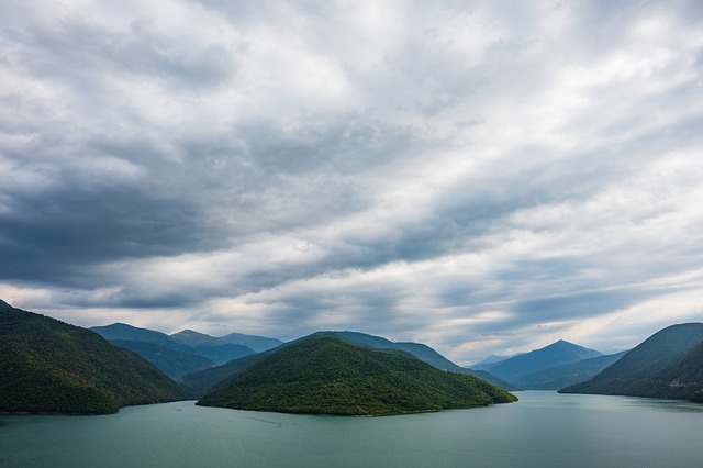 Hory, Jezero, Kopce, Nebe, Krajina