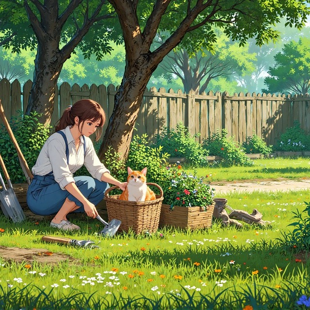 Free Ghibli Style Anime Background illustration and picture