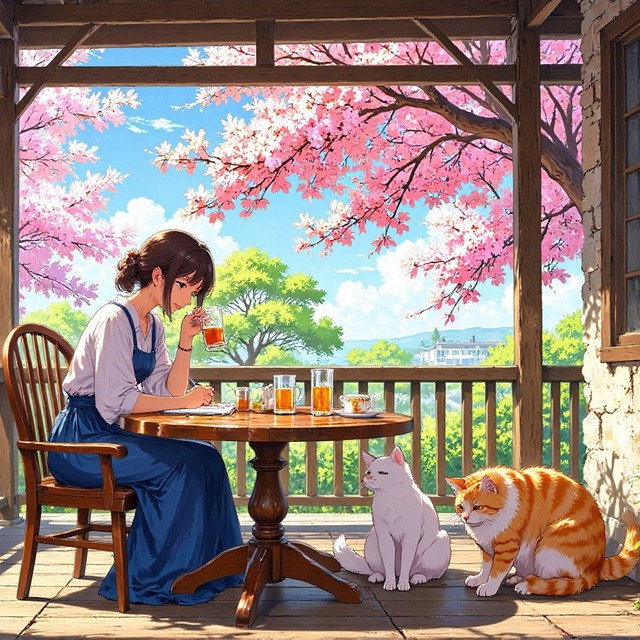 Free Ghibli Style Anime Background illustration and picture