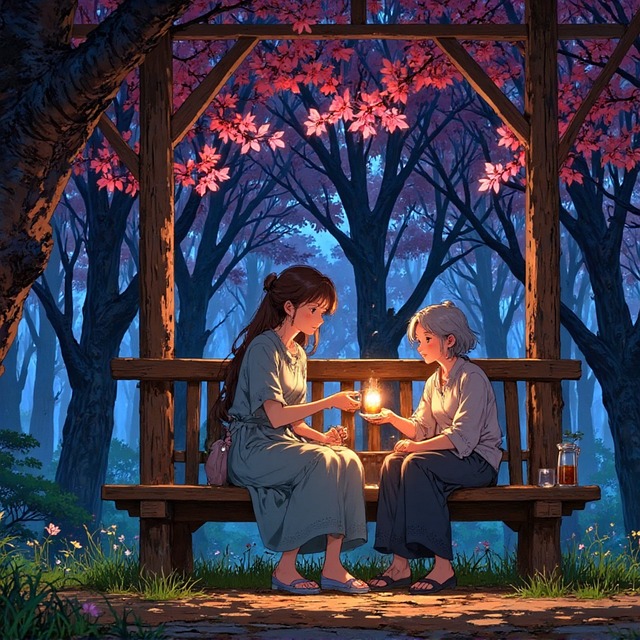 Free Ghibli Style Anime Background illustration and picture