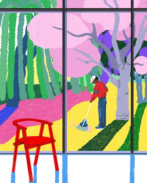 Silla, Jardín, Primavera, Florecer
