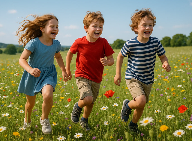 Free Niños Felices illustration and picture
