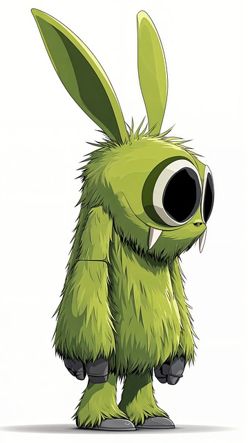 Free ai generated creature hairy illustration