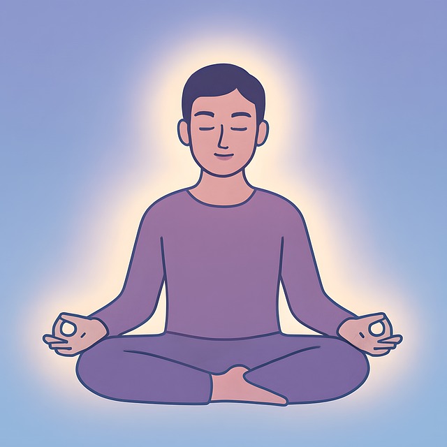 Free meditation calm peace illustration