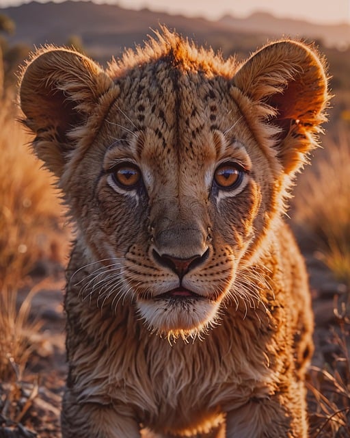 Free ai generated lion nature illustration