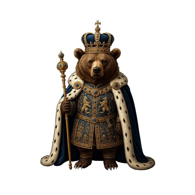 Free bear king royal bear fantasy animal vector