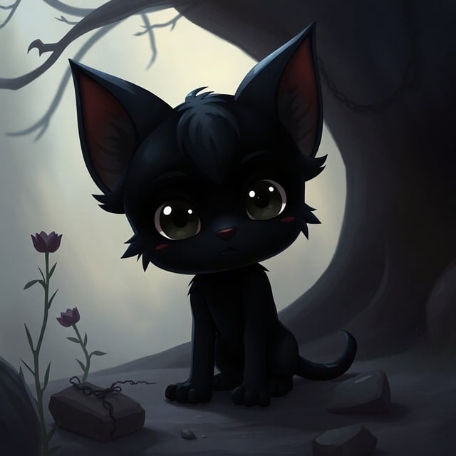 Free ai generated cat nature illustration