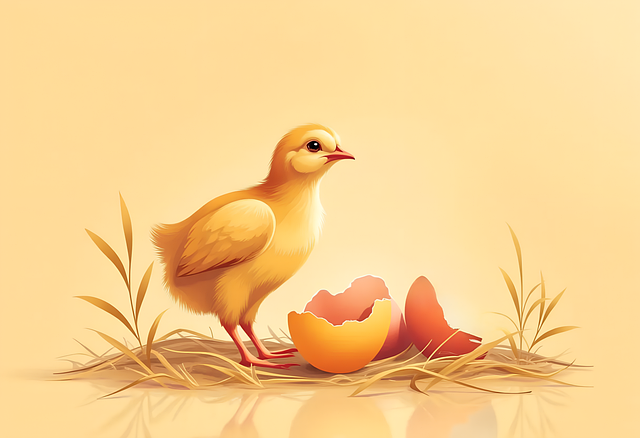 Free ai generated chick chicken illustration