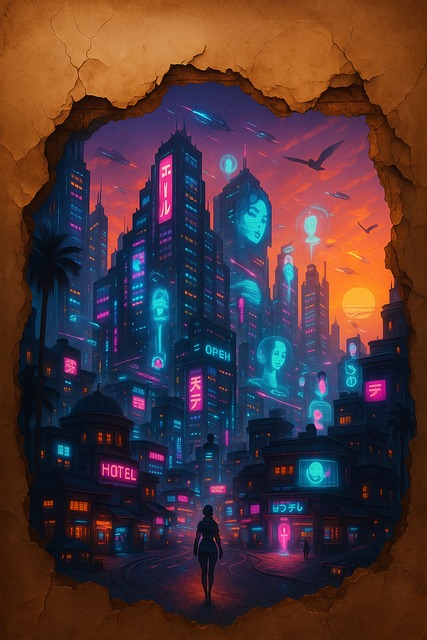 Ai Genereret, Cyberpunk, Futuristisk