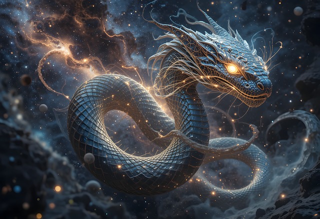 Free ai generated snake reptile illustration