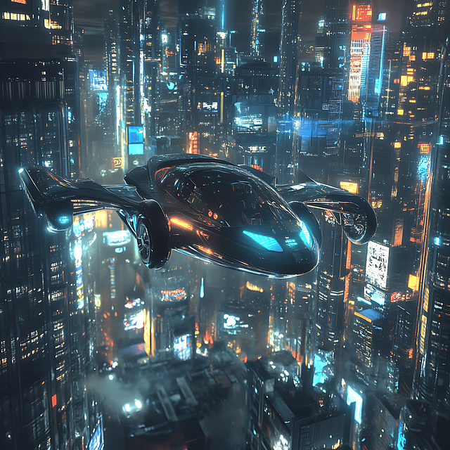 Free ai generated futuristic architecture illustration