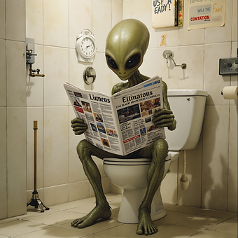 Free Ai Generated Alien illustration and picture