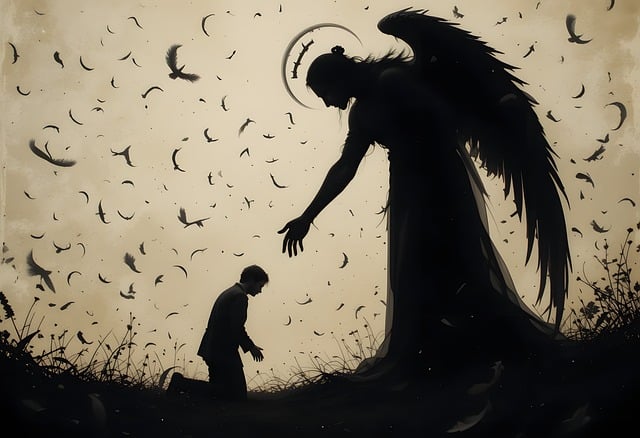 Download free HD stock image of Angel At Free angel at light illustration