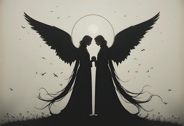 Free angel light religion illustration